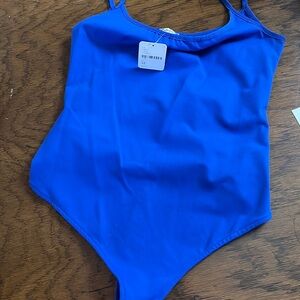 Free People cobalt blue body suit medium
